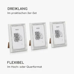 Lancaster Bilderrahmen Rechteckig 3er-Set 17x12 Cm Fotos Passepartout Holz -Haushaltsgeräte Förderung 10039304 de 0004 logo