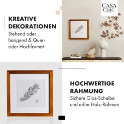 Bristol Bilderrahmen Glasscheibe 25 X 25 Cm Mit Passepartout Echtholz -Haushaltsgeräte Förderung 10039322 de 0003 usp