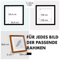 Bristol Bilderrahmen Glasscheibe 25 X 25 Cm Mit Passepartout Echtholz -Haushaltsgeräte Förderung 10039322 de 0005 usp