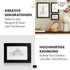 Chalcot Bilderrahmen 7er-Set 3 Größen Rechteckig Passepartout Echtholz -Haushaltsgeräte Förderung 10039352 de 0003 usp