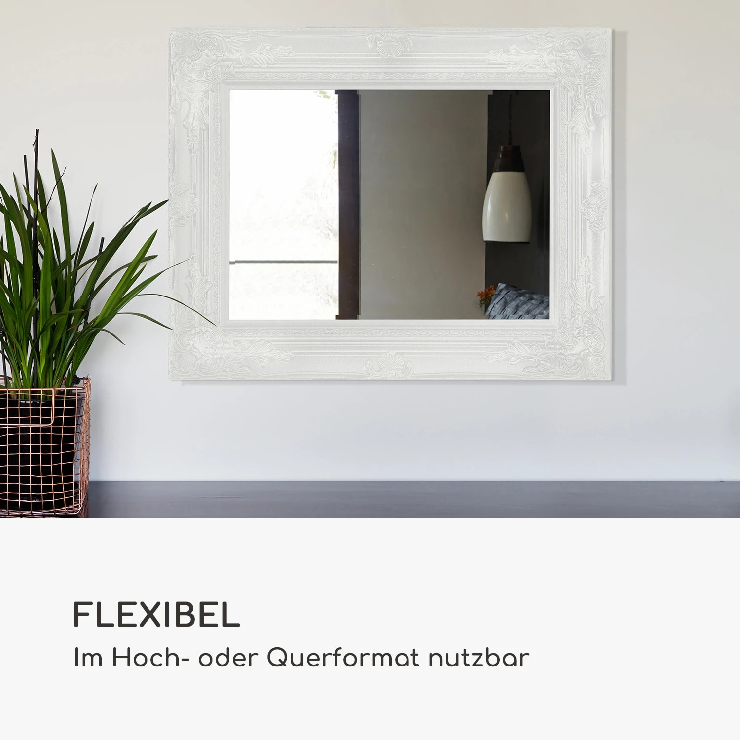 Ipswich Wandspiegel Massivholzrahmen Rechteckig 53 X 42 Cm 4 Ipswich Wandspiegel Massivholzrahmen Rechteckig 53 X 42 Cm - Image 2