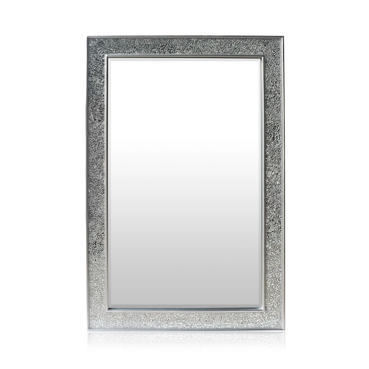 Watford Wandspiegel 90 X 60 Cm Echtholz Glasfliesen Mit Mosaikeffekt 3 Watford Wandspiegel 90 X 60 Cm Echtholz Glasfliesen Mit Mosaikeffekt