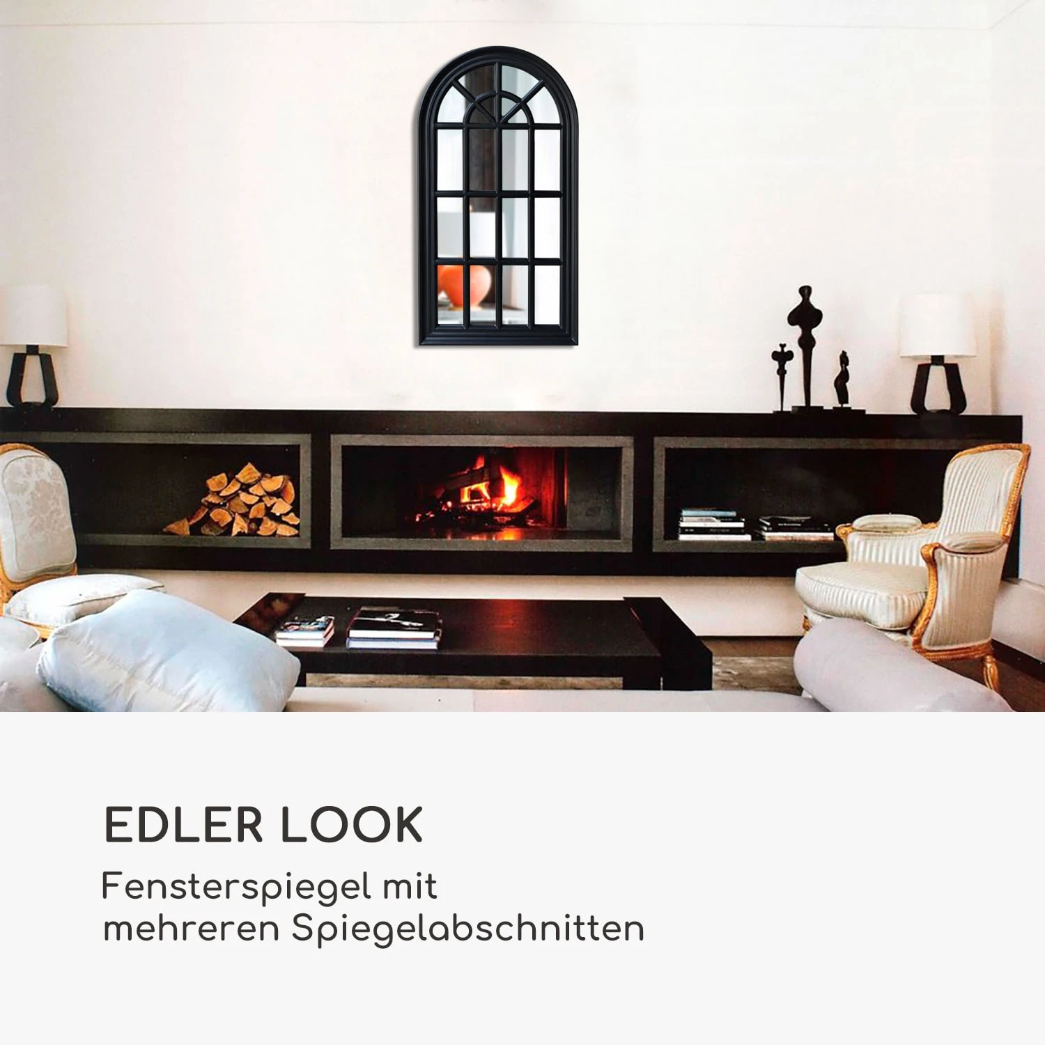 Savile Französischer Fensterspiegel Holzrahmen 86 X 46 Cm 4 Savile Französischer Fensterspiegel Holzrahmen 86 X 46 Cm - Image 2