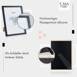 Bristol Bilderrahmen Glasscheibe 30 X 40 Cm Mit Passepartout Echtholz -Haushaltsgeräte Förderung 10039484 de 0004 usp