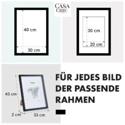 Bristol Bilderrahmen Glasscheibe 30 X 40 Cm Mit Passepartout Echtholz -Haushaltsgeräte Förderung 10039484 de 0005 usp