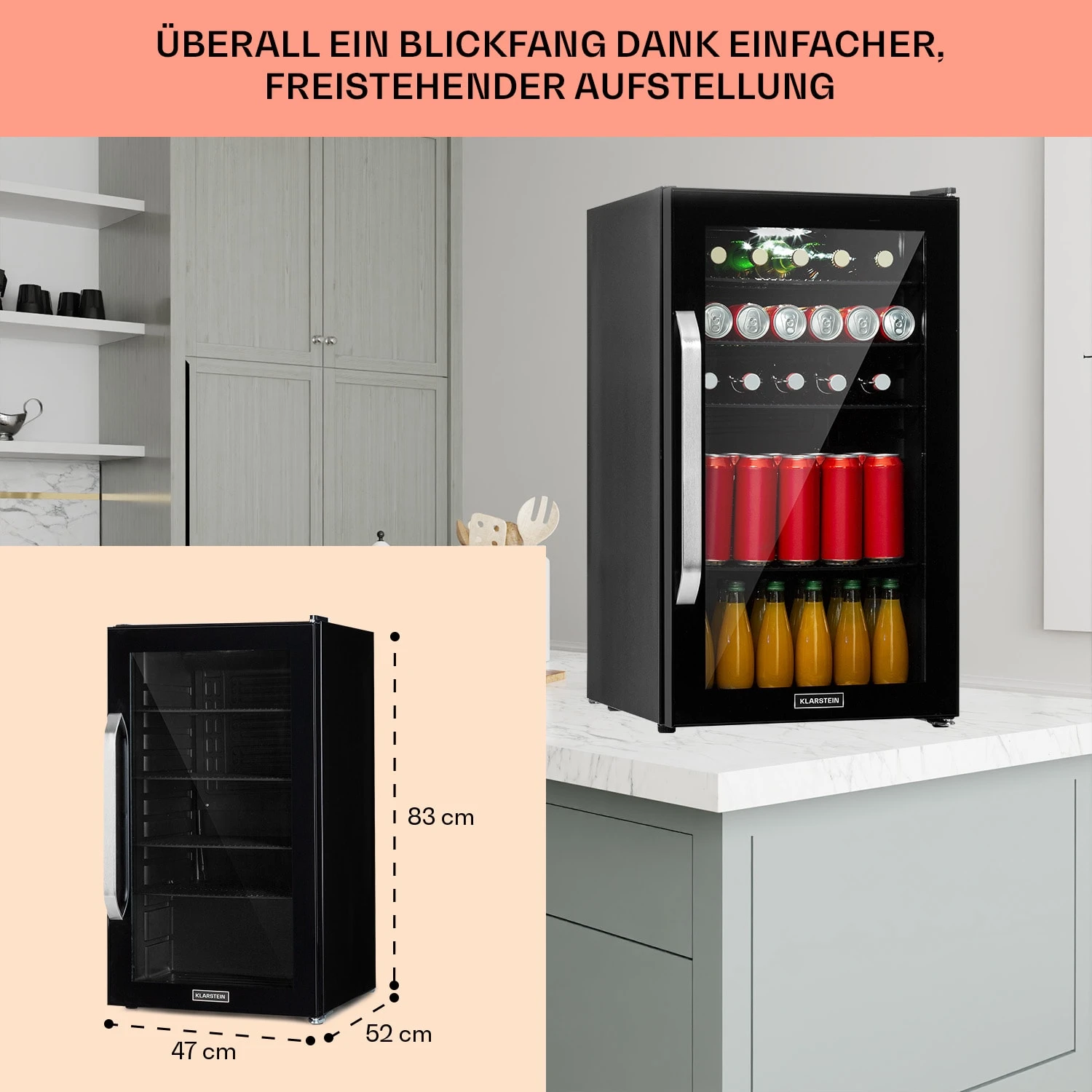 Beersafe 3XL Onyx Kühlschrank 98 Liter 4 Böden Panoramaglastür 8 Beersafe 3XL Onyx Kühlschrank 98 Liter 4 Böden Panoramaglastür - Image 6