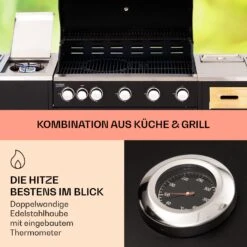 Jersey Outdoor Kitchen Gasgrill Spüle 20,7 KW 5+1 Brenner Mobil 12 Jersey Outdoor Kitchen Gasgrill Spüle 20,7 KW 5+1 Brenner Mobil -Haushaltsgeräte Förderung 10039854 de 0003 usp
