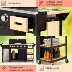 Jersey Outdoor Kitchen Gasgrill 20,7 KW 5+1 Brenner Mobil Regenschutz 14 Jersey Outdoor Kitchen Gasgrill 20,7 KW 5+1 Brenner Mobil Regenschutz -Haushaltsgeräte Förderung 10039855 de 0005 usp