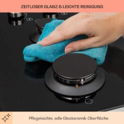 Illuminosa Domino Gaskochfeld 2-flammig Sabaf-Brenner Glaskeramik -Haushaltsgeräte Förderung 10039896 de 0007 usp