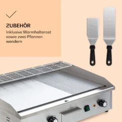 Grillmeile 4400 Elektrogrill Plancha 2x2200W Grillplatte Edelstahl -Haushaltsgeräte Förderung 10039915 de 0006 logo
