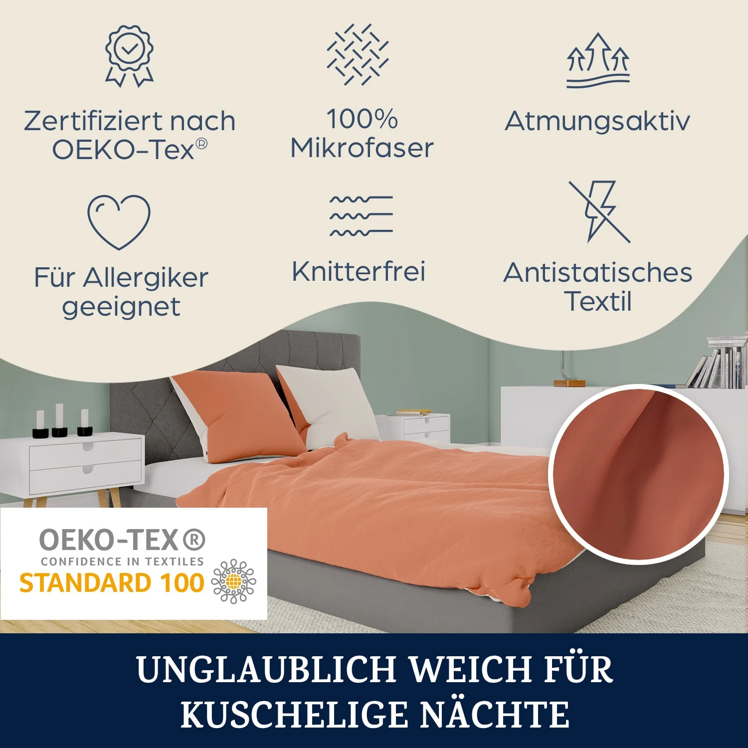 Soft Wonder-Edition Bettwäsche 135x200 Cm Mikrofaser 4 Soft Wonder-Edition Bettwäsche 135x200 Cm Mikrofaser - Image 2