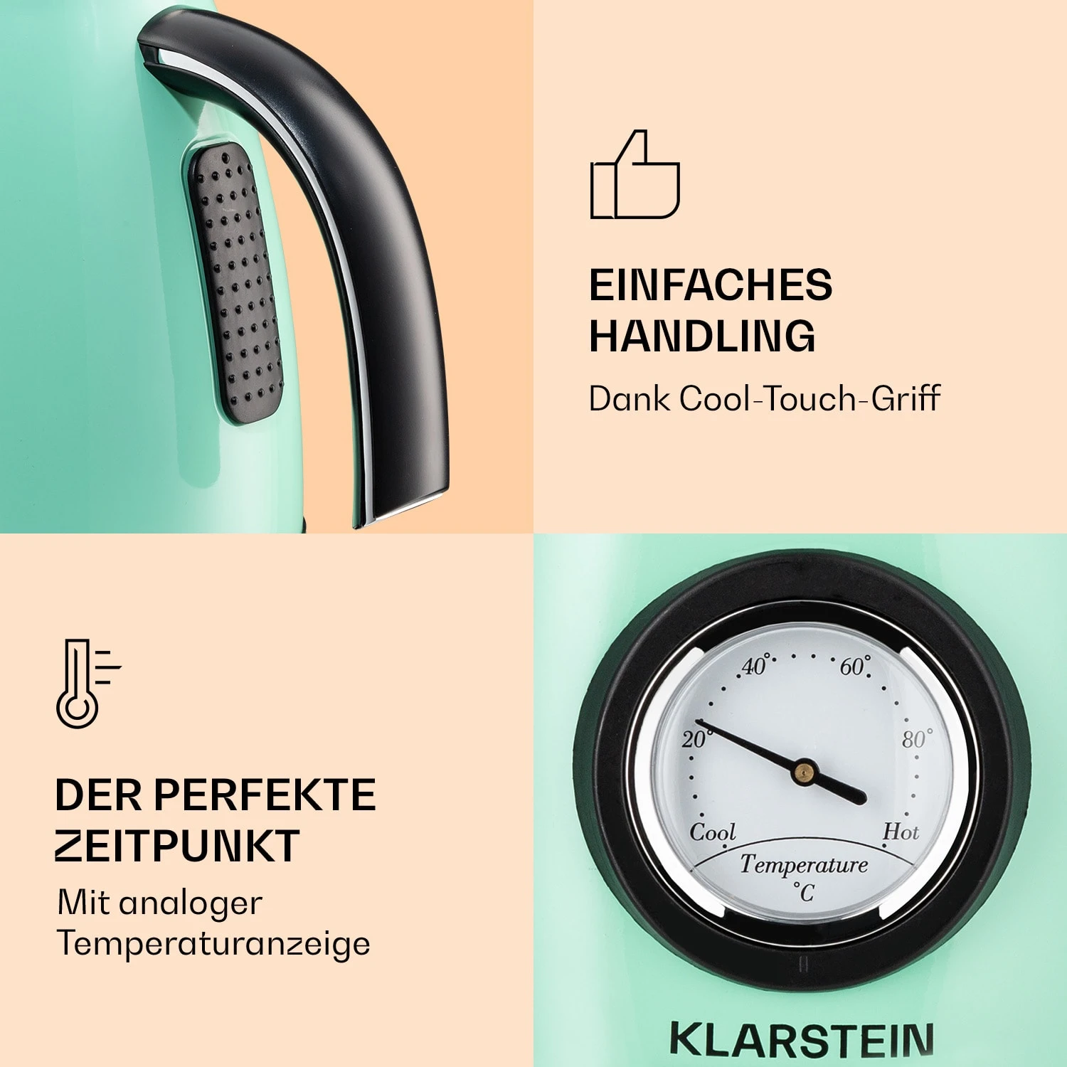 Aquavita Chalet Wasserkocher 1,7 Liter 2200 Watt Temperaturanzeige Edelstahl 7 Aquavita Chalet Wasserkocher 1,7 Liter 2200 Watt Temperaturanzeige Edelstahl - Image 5