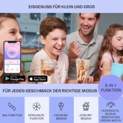 Dolce Bacio Smart Eiscremebereiter Yogurtmaker Kompressor 2 Liter WiFi Touch Edelstahl -Haushaltsgeräte Förderung 10040048 de 0003 logo