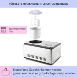 Dolce Bacio Smart Eiscremebereiter Yogurtmaker Kompressor 2 Liter WiFi Touch Edelstahl -Haushaltsgeräte Förderung 10040048 de 0005 logo