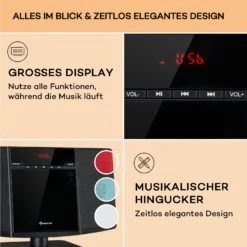 V14.2 Vertical-Stereoanlage CD FM Tuner BT USB AUX -Haushaltsgeräte Förderung 10040078 de 0006 usp