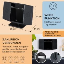 V14.2 Vertical-Stereoanlage CD FM Tuner BT USB AUX -Haushaltsgeräte Förderung 10040078 de 0007 usp