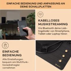 TT-Play Prime Plattenspieler Stereo Riemenantrieb 33 1/3 & 45 U/min -Haushaltsgeräte Förderung 10040094 de 0004 usp