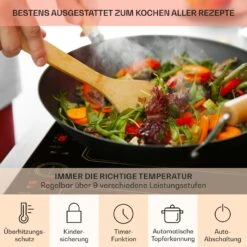 Victoria 4 Flex Induktionskochfeld Einbau 7000W 2 Flexzonen Timer -Haushaltsgeräte Förderung 10040201 de 0005 usp