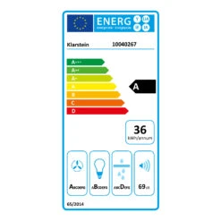 Montblanc 90 Dunstabzugshaube 610m³/h 165W 2x1,5W LED Reling -Haushaltsgeräte Förderung 10040267 energy label