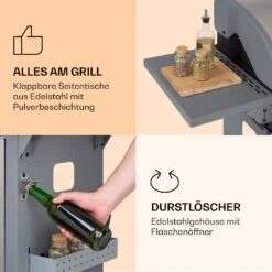 Lucifer 3 Gasgrill 3 X 3,6 KW Brenner 60x45cm Grill Edelstahl Mobil -Haushaltsgeräte Förderung 10040280 de 0005 logo