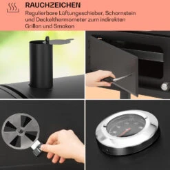 Aberdeen Kombi-Grill Gas Kohle Smoker Thermometer 2 Seitentische Mobil 15 Aberdeen Kombi-Grill Gas Kohle Smoker Thermometer 2 Seitentische Mobil -Haushaltsgeräte Förderung 10040294 de 0005 usp