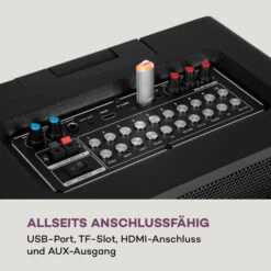 Pro Spin 8 Karaoke-System 12,1" Touchdisplay 2 Mic WiFi BT USB TF HDMI -Haushaltsgeräte Förderung 10040306 de 0008 logo