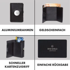 ZNAP Airtag Wallet 8 Karten Münzfach 9x1,5x6 Cm (BxHxT) RFID-Schutz -Haushaltsgeräte Förderung 10040310 de 0003 logo