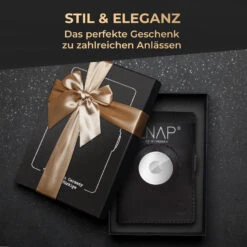 ZNAP Airtag Wallet 8 Karten Münzfach 9x1,5x6 Cm (BxHxT) RFID-Schutz -Haushaltsgeräte Förderung 10040310 de 0008 usp