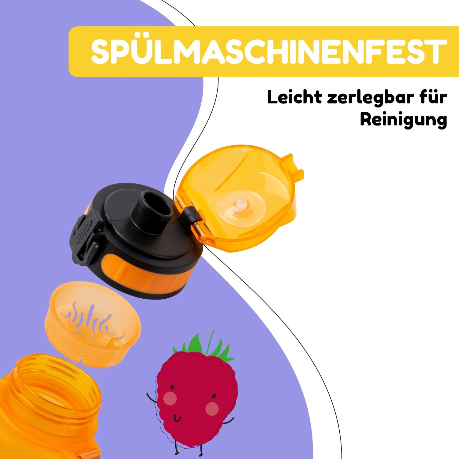 Schmatzfatz Trinkflasche Sportflasche 500 Ml 24 Cm Tritan 6 Schmatzfatz Trinkflasche Sportflasche 500 Ml 24 Cm Tritan - Image 4