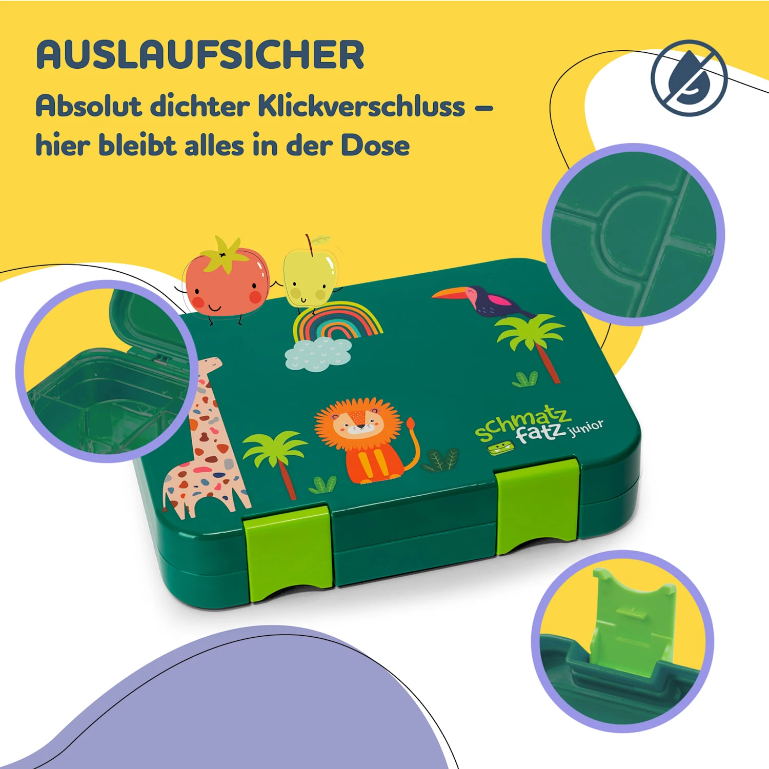 Junior Lunchbox 6 Fächer 21,3 X 15 X 4,5 Cm (BxHxT) BPA-frei 5 Junior Lunchbox 6 Fächer 21,3 X 15 X 4,5 Cm (BxHxT) BPA-frei - Image 3