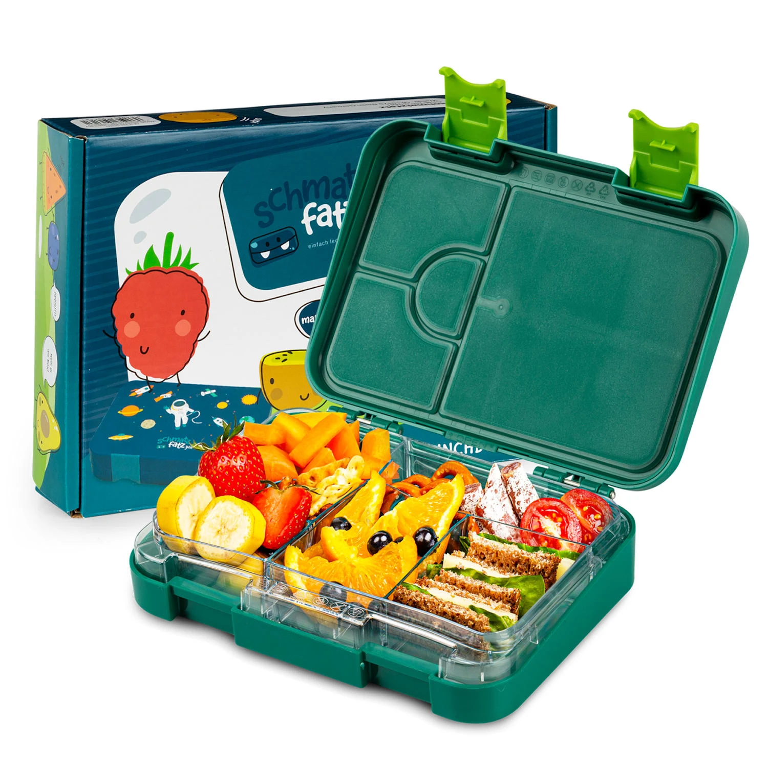 Junior Lunchbox 6 Fächer 21,3 X 15 X 4,5 Cm (BxHxT) BPA-frei 3 Junior Lunchbox 6 Fächer 21,3 X 15 X 4,5 Cm (BxHxT) BPA-frei
