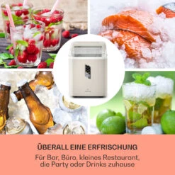Albaron Eiswürfelmaschine Bullet-Eis 12 Kg / 24 H 1,5 Ltr. Display -Haushaltsgeräte Förderung 10040345 de 0003 usp