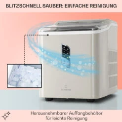 Albaron Eiswürfelmaschine Bullet-Eis 12 Kg / 24 H 1,5 Ltr. Display -Haushaltsgeräte Förderung 10040345 de 0005 usp