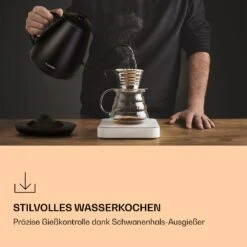 Garcon Wasserkocher 1L 2000W Warmhaltefunktion Schwanenhals Edelstahl -Haushaltsgeräte Förderung 10040347 de 0002 logo