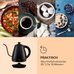 Garcon Wasserkocher 1L 2000W Warmhaltefunktion Schwanenhals Edelstahl -Haushaltsgeräte Förderung 10040347 de 0006 logo