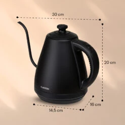 Garcon Wasserkocher 1L 2000W Warmhaltefunktion Schwanenhals Edelstahl -Haushaltsgeräte Förderung 10040347 yy 0007 dimensions