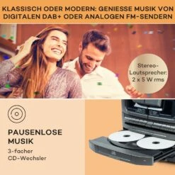 388 Franklin DAB+ Stereoanlage 3-fach-CD-Player BT AUX USB-Port -Haushaltsgeräte Förderung 10040361 de 0003 usp