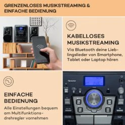 388 Franklin DAB+ Stereoanlage 3-fach-CD-Player BT AUX USB-Port -Haushaltsgeräte Förderung 10040361 de 0004 usp