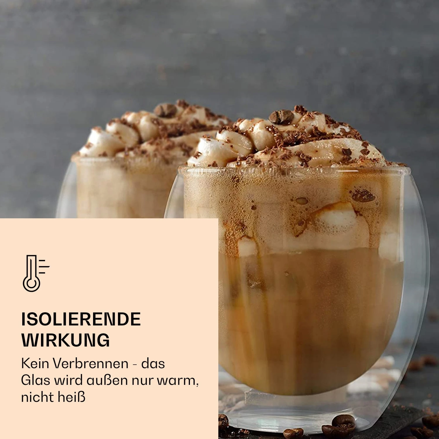 DUOS Jumbo Doppelwandiges Thermoglas 310ml Borosilikatglas Handgemacht 4 DUOS Jumbo Doppelwandiges Thermoglas 310ml Borosilikatglas Handgemacht - Image 2