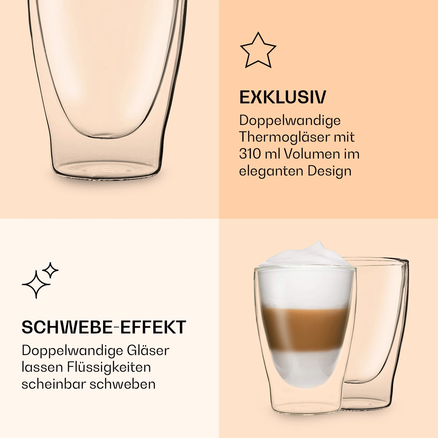 DUOS Doppelwandiges Glas | Thermoglas | 310 Ml | Trinkglas | Espressoglas, Teeglas, Shotglas | Für Heiße Und Kalte Getränke | Borosilikatglas| Hitze- Und Kältebeständig | Handgemacht | Spülmaschinenfest | Schwebe-Effekt 8 DUOS Doppelwandiges Glas | Thermoglas | 310 Ml | Trinkglas | Espressoglas, Teeglas, Shotglas | Für Heiße Und Kalte Getränke | Borosilikatglas| Hitze- Und Kältebeständig | Handgemacht | Spülmaschinenfest | Schwebe-Effekt - Image 6