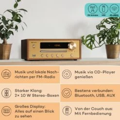 Berklee HiFi Stereo System BT Stereo-Lautsprecher UKW MP3 USB Line-In -Haushaltsgeräte Förderung 10040456 de 0002 usp