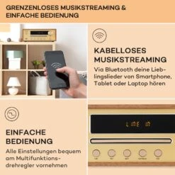 Berklee HiFi Stereo System BT Stereo-Lautsprecher UKW MP3 USB Line-In -Haushaltsgeräte Förderung 10040456 de 0004 usp