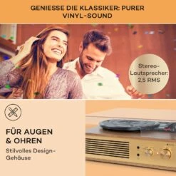 Berklee TT Classic Plattenspieler Riemenantrieb 33,3 & 45 U/min Stereo -Haushaltsgeräte Förderung 10040458 de 0003 usp
