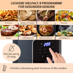Crisp-Pro Heißluftfritteuse Air Fryer 1400W 3,5 Ltr 8 Programme Timer -Haushaltsgeräte Förderung 10040701 de 0003 logo