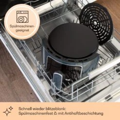 Crisp-Pro Heißluftfritteuse Air Fryer 1400W 3,5 Ltr 8 Programme Timer -Haushaltsgeräte Förderung 10040701 de 0004 logo