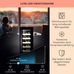 Vinovilla 20 Built-In Weinkühlschrank 50l / 20 Flaschen Glastür Edelstahl -Haushaltsgeräte Förderung 10040729 de 0004 logo