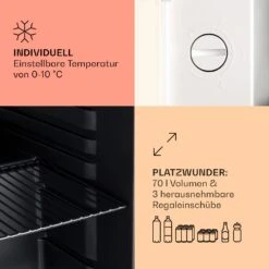 PopLife 48 Getränkekühler Kühlschrank 0-10 °C Retro-Design -Haushaltsgeräte Förderung 10040737 de 0004 usp