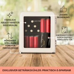 PopLife 48 Getränkekühler Kühlschrank 0-10 °C Retro-Design -Haushaltsgeräte Förderung 10040737 de 0005 usp
