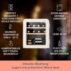 Vinetage 12 Getränkekühler Kühlschrank 48 Liter 4-22°C Retro-Design -Haushaltsgeräte Förderung 10040740 de 0002 logo