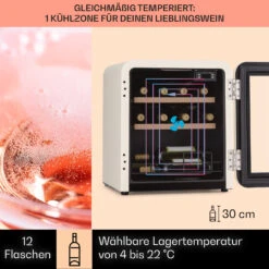 Vinetage 12 Getränkekühler Kühlschrank 48 Liter 4-22°C Retro-Design -Haushaltsgeräte Förderung 10040740 de 0003 logo